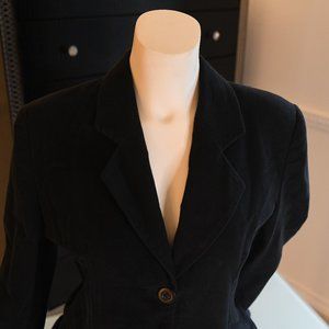 Vintage Black Velvet Blazer